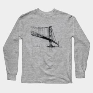 Golden Gate Bridge drawing Long Sleeve T-Shirt